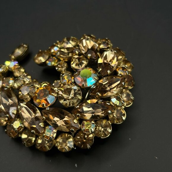 Vintage Rhinestone Brooch – Likely 1960s–1970s – Juliana / Sherman Style - Picture 10 of 10